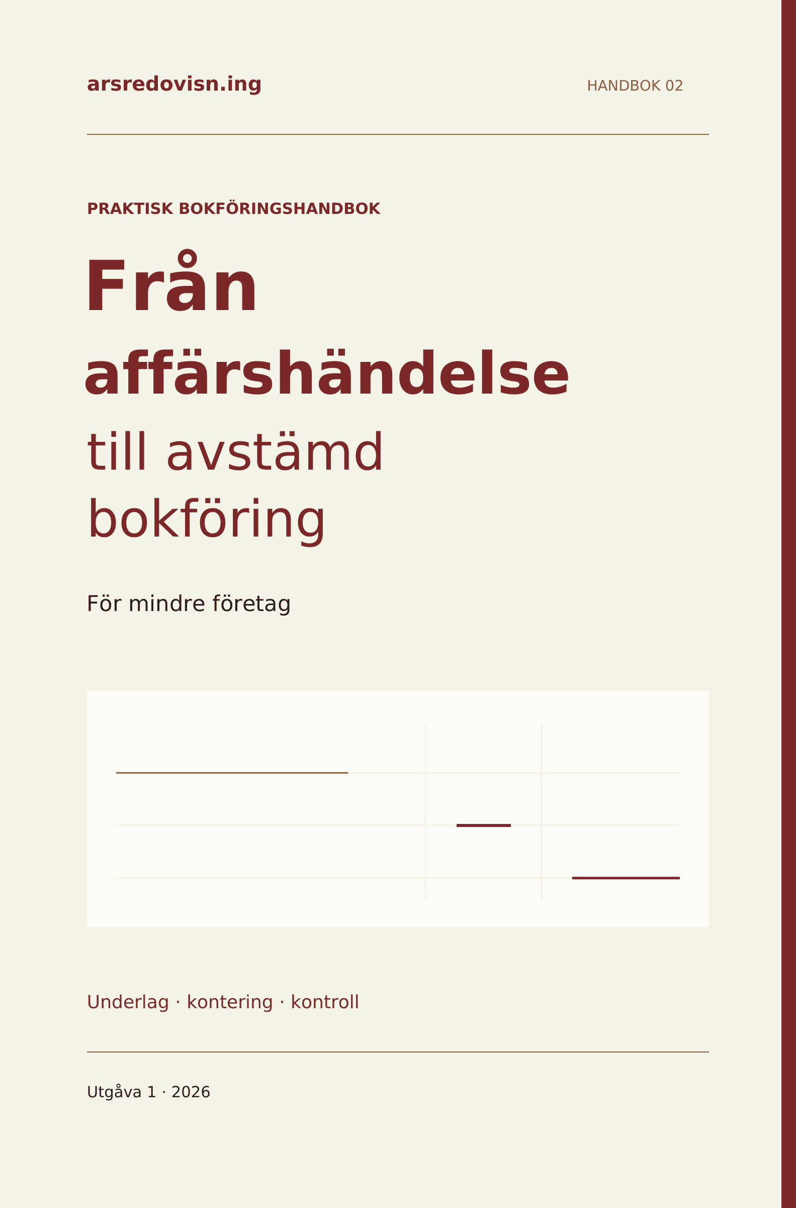 Omslag: Från affärshändelse till avstämd bokföring